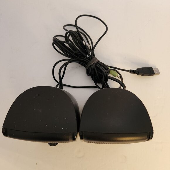 USB-Powered Computer Speakers By The Digital Experience Inc. Model EMCPU1-0G Bla - Picture 2 of 5